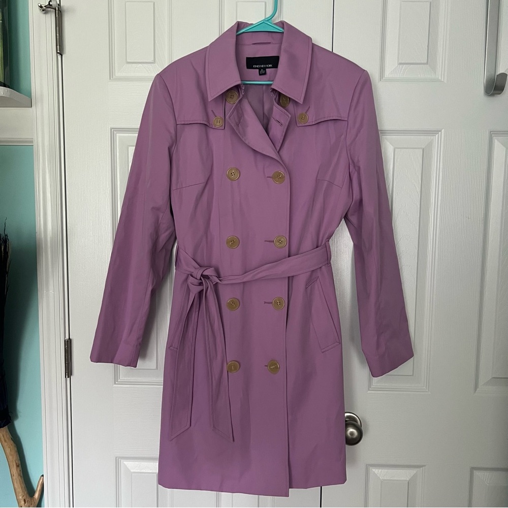 Jones New York Lavender Trench Coat
